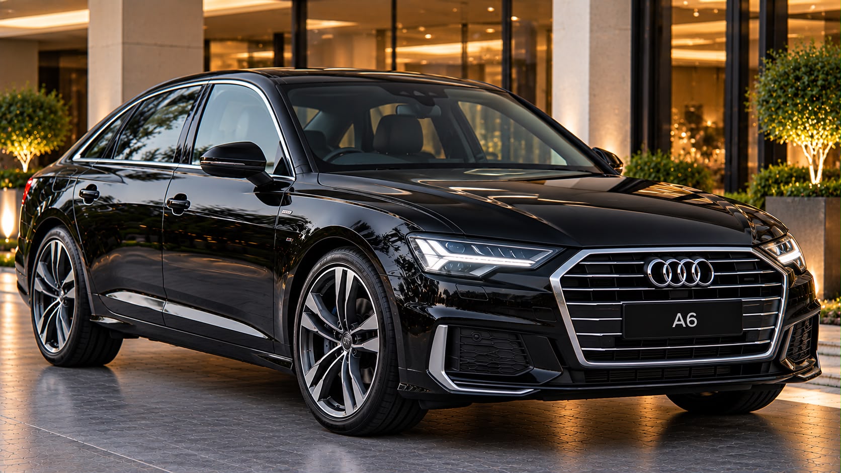 Black Audi A6 Business Class Sedan exterior