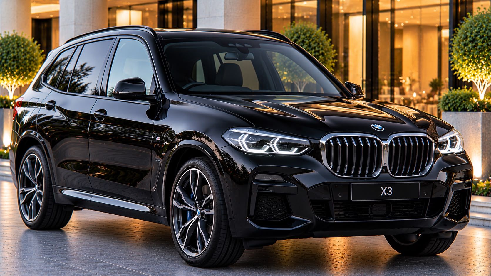 Black BMW X3 Luxury SUV exterior