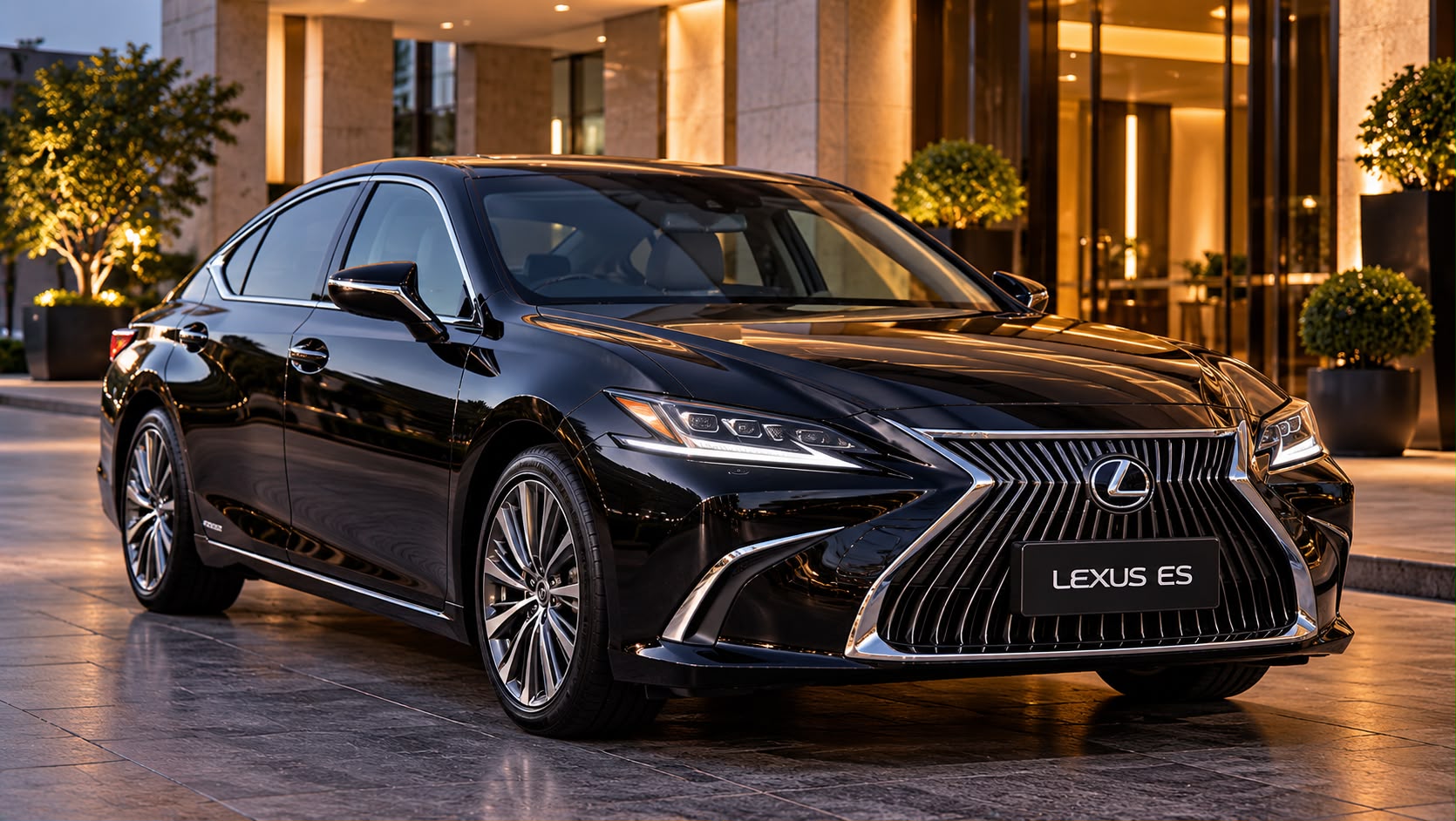 Black 2022 Lexus ES Executive Sedan exterior