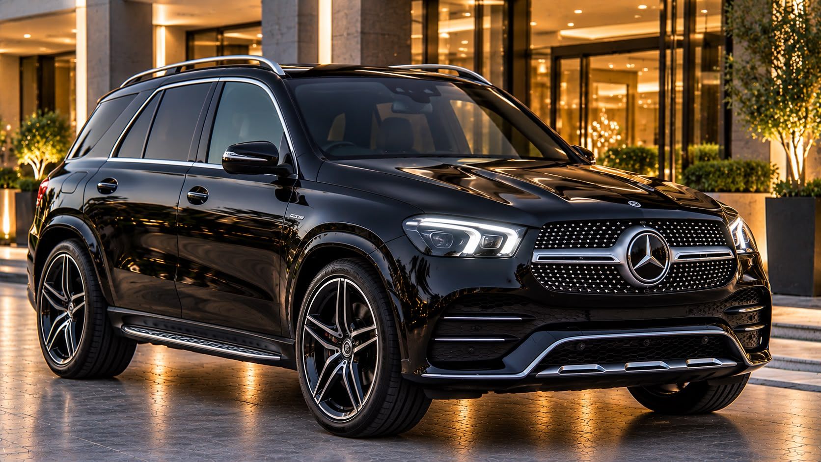 Black Mercedes-Benz GLE Business Class SUV exterior